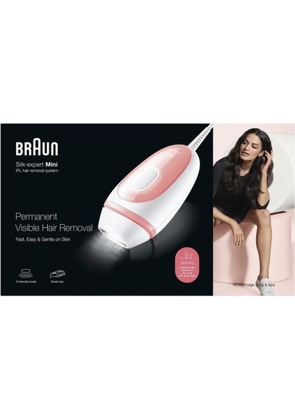 Silk Expert Mini PL1000 Yeni Nesil IPL Epilasyon Cihazı 300.000 Atım Kapasiteli Hassas Bölge Uyumlu