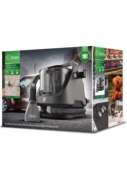 KCC-4320 Siyah Koltuk ve Halı Yıkama Makinesi Yüksek Güçlü Derin Temizlik Performansı fırsatları