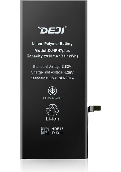 iPhone 7 Plus Li-ion Batarya 2910mAh Silikon Anot Teknolojili Apple Uyumlu Hızlı Şarj Özellikli
