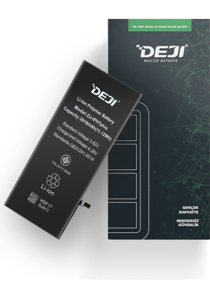 iPhone 7 Plus Li-ion Batarya 2910mAh Silikon Anot Teknolojili Apple Uyumlu Hızlı Şarj Özellikli