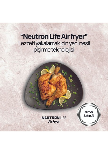 Smart Air Fryer Akıllı Fritöz - Siyah - 5.5 Litre