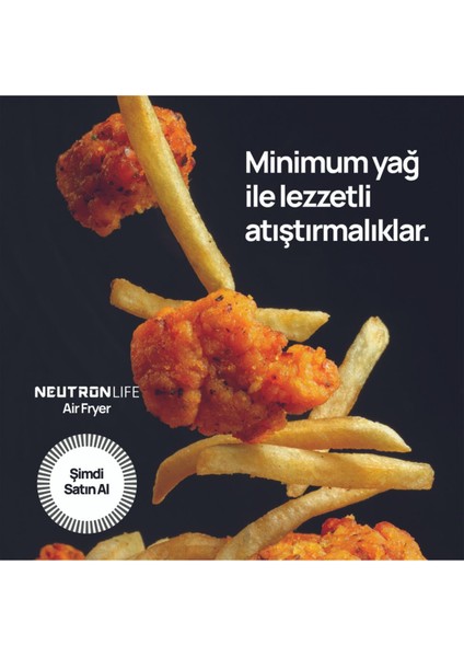 Smart Air Fryer Akıllı Fritöz - Siyah - 5.5 Litre
