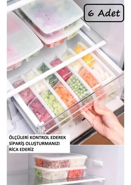 Plastik Saklama Kabı 1 Litre 4 Bölmeli Sızdırmaz Bulaşık Makinesinde Yıkanabilir 6'lı indirimleri