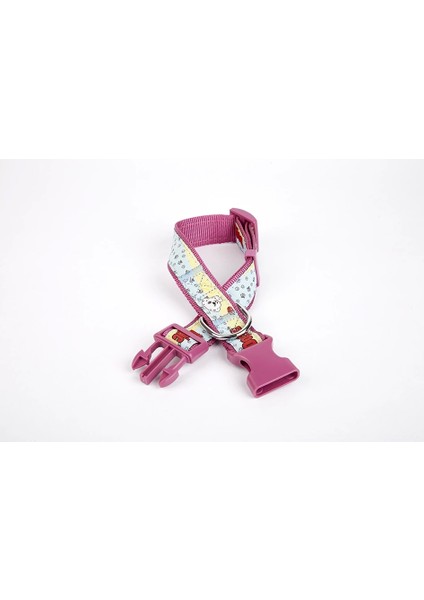 Doggie Pati Desenli Dokuma Köpek Boyun Tasması 3 cm x 36-60 cm Mor fiyatları