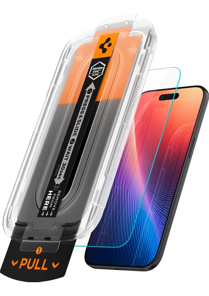 iPhone Air ile Uyumlu Cam Ekran Koruyucu AluminaCore™ iyonlaştırılmış Güçlendirilmiş Cam Teknolojisi Anti-Dust Uygulama Kolay Kurulum GLAS.tR EZ Fit Pro HD - AGL09870 modelleri