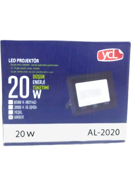 20W LED Projektör (Amber Renk) fiyatları