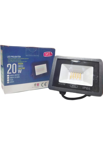 20W LED Projektör (Amber Renk) indirimleri