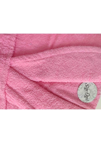 Belınis Pembe Bornoz Set 1 Adet Bornoz 1 Adet Baş Havlu