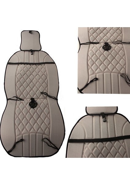 Mitsubishi Carisma 2000 ve Sonrası Uyumlu Oto Koltuk Minderi Ergonomik Elegance 2'li Lüks Set Koyu Bej