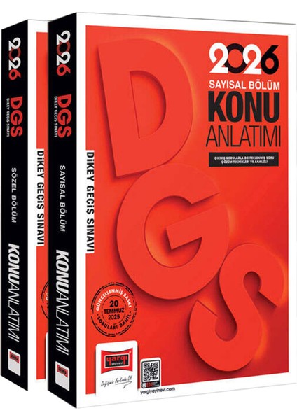 2026 Dgs Sayısal-Sözel Yetenek Konu Anlatımı 2 Cilt-Soru Bankası-Son 7 Yıl Çıkmış Sorular-10 Deneme modelleri