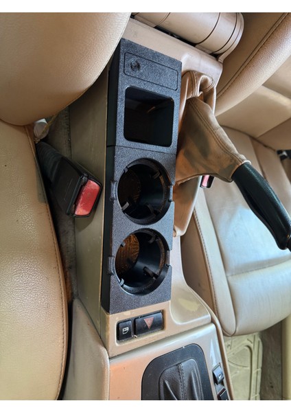 Bmw E46 Bardak Tutucu ve Bozuk Paralık – Abs Plastik, Orijinal Uyumlu 3D Baskı Bardaklık