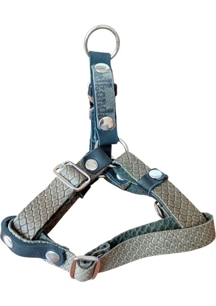 Köpek göğüs tasması hakiki deri minik ırk yeşil genişlik:1,5cm göğüs ölçüsü:25-40cm ayarlamalı dog harness GT1-27 fiyatları