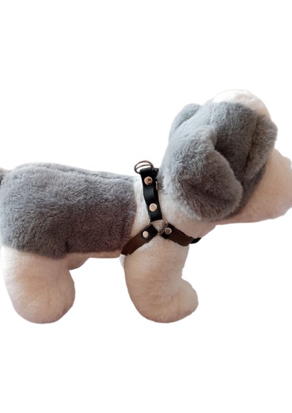 Köpek göğüs tasması hakiki deri minik ırk yeşil genişlik:1,5cm göğüs ölçüsü:25-40cm ayarlamalı dog harness GT1-27 fırsatları