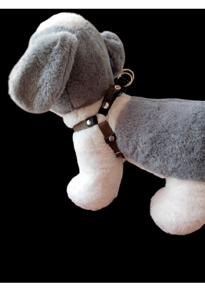 Köpek göğüs tasması hakiki deri minik ırk yeşil genişlik:1,5cm göğüs ölçüsü:25-40cm ayarlamalı dog harness GT1-27