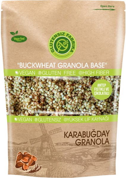 Antep Fıstıklı ve Çikolatalı Yulaf & Karabuğday Granola 300 g (Glütensiz & Vegan) indirimleri