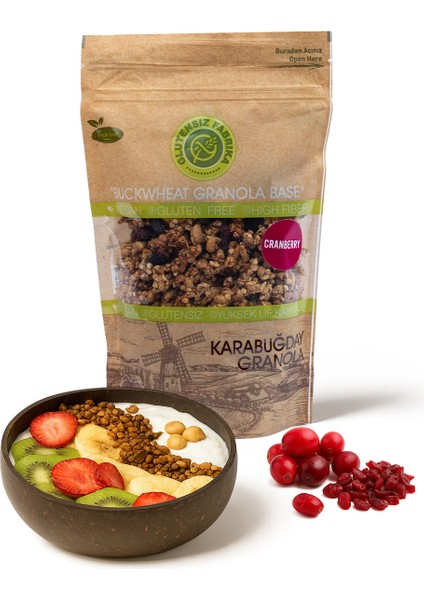 Cranberryli Yulaf & Karabuğday Granola 300 g (Glütensiz & Vegan) fiyatları