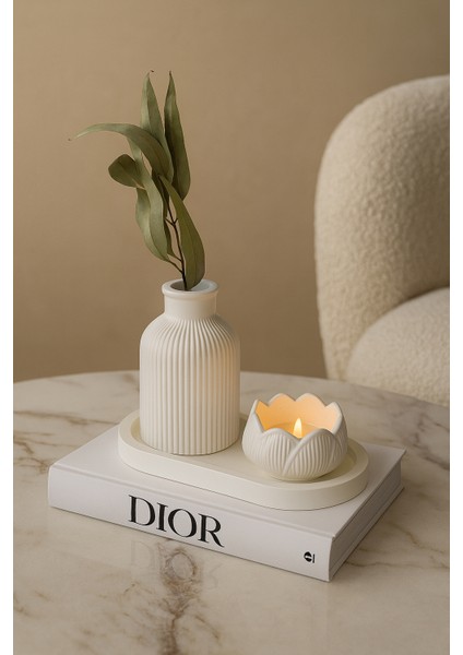 Lotus Beton Dekor Seti – Estetik ve Zarafetin Buluşması fırsatları