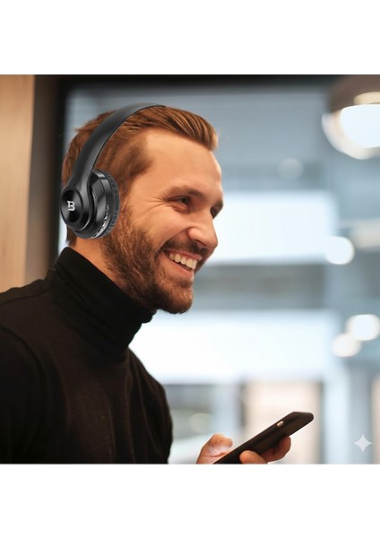 Kablosuz Kulaküstü Bluetooth Kulaklık Stereo-Mikrofon-Aux Sd Kart HK-036 fırsatları