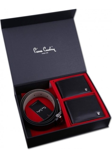 Erkek Cüzdan Kartlık ve Kemer Seti Siyah %100 Dana Deri Klasik ve Spor Tarza Uygun modelleri