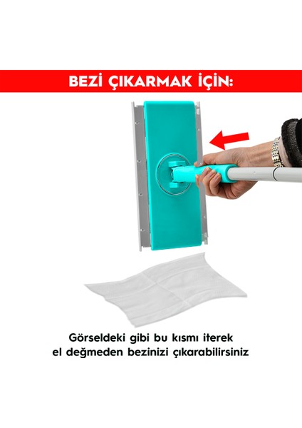 Şip Şak Mop + Yer Havlusu Otomatik El Değmeden Tüm Bezlerle Uyumlu Temizlik Seti Paspas fırsatları