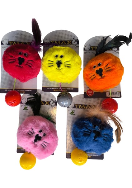 Sesli Catnipli Peluş Kedi Köpek Oyuncağı Çeşitli Renklerde 15 cm