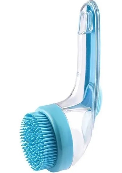 Pet Banyo Fırçası 2025 Yeni 2 Arada 1 Köpek Banyosu Fırçası Dahili Şampuan Dispenser Pet Yı Fırçası Köpekleri Kediler Tımar Masaj Fırçası: B - Mavi (Yurt Dışından)