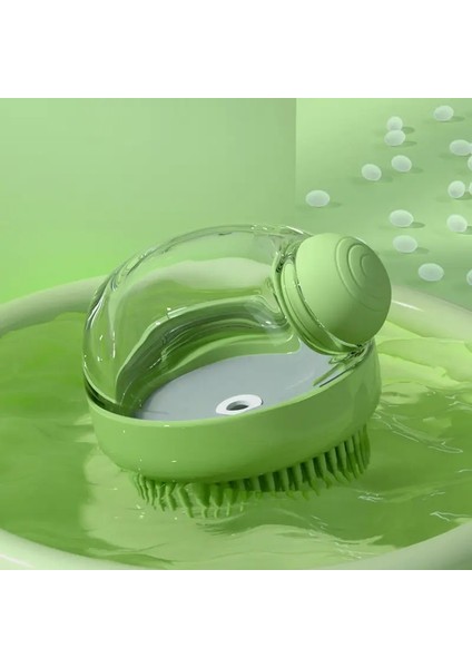 Pet Banyo Fırçası 2025 Yeni 2 Arada 1 Köpek Banyosu Fırçası Dahili Şampuan Dağıtıcı Pet Yı Fırçası Köpekleri Kediler Tımar Masaj Fırçası Renk: A - Yeşil (Yurt Dışından)