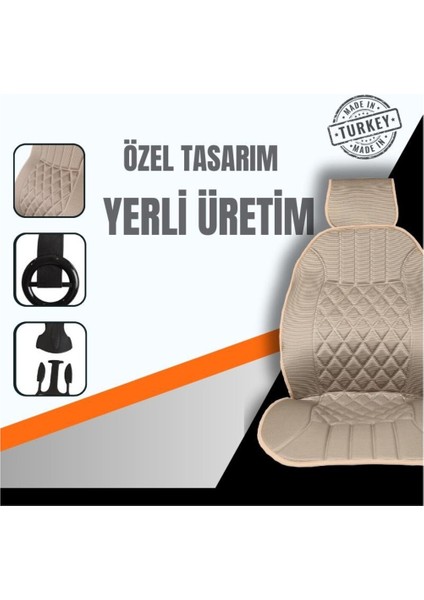 Renault Clio 2 Hb Uyumlu Oto Koltuk Minderi Ergonomik Elegance 2'li Lüks Set Gri indirimleri