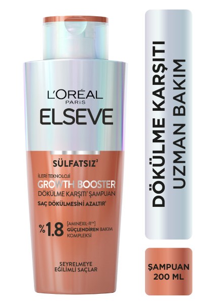 Elseve 2'li Growth Booster Saç Dökülme Karşıtı Şampuan 200ML fiyatları