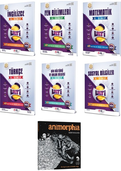 2026 Ulti 5. Sınıf Tüm Dersler Haftalık Ödev Föyleri Seti (7 Kitap)