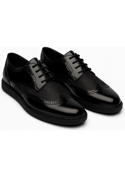 GR0388 Hakiki Rugan Deri Hafif Eva Taban Büyük Küçük Numara Damatlık Erkek Klasik Ayakkabı