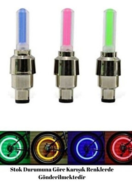 1 Çift LED Işıklı Hareket Sensörlü Mavi Işıklı Bisiklet Araba Motor Sibop Kapağı Lambası