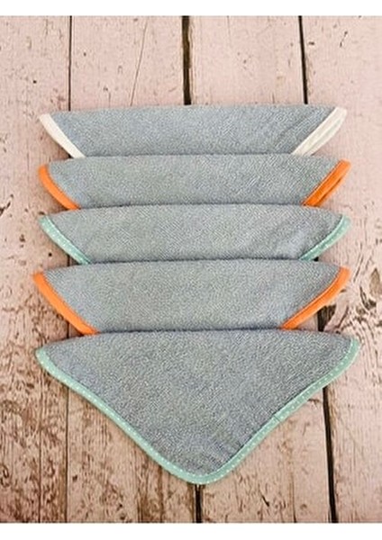 5'li Micro-Cotton Mama Önlüğü Yumuşak Doku ile Bebekler İçin Özel Tasarım