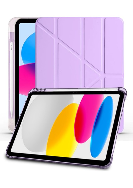 ​​Apple iPad 10. Nesil 2022 10.9” / 11. Nesil A16 2025 11” Uyumlu Kalem Bölmeli Uyku Modlu Akıllı Kılıf