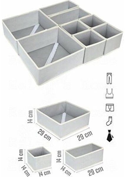 8'li Çekmece Içi Düzenleyici Organizer Set Dolap Içi Düzenleyici, Çekmece Düzenleyici fiyatları