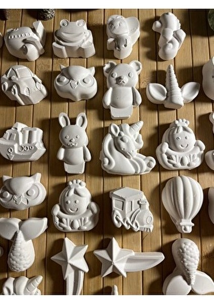 33 Adet Taş Boyama Seti Anne ve Çocuklar İçin Beyaz Renkli Eğlenceli Aktivite indirimleri