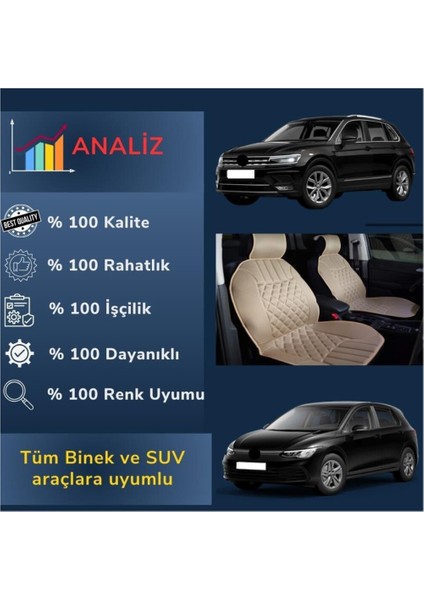 Honda Civic Euro Sedan 1995-2001 Uyumlu Oto Koltuk Minderi Ergonomik Elegance 2'li Lüks Set Gri modelleri