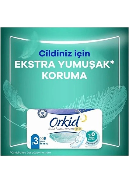 Extra Hassas Koruma Gece Hijyenik Ped 6'li x 3 Adet fırsatları