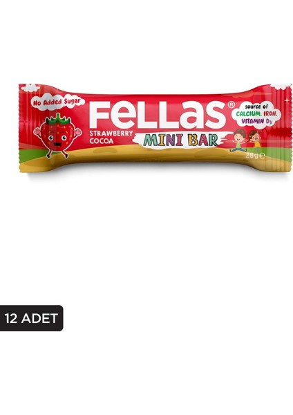 Kids Meyve Bar - Çilek ve Kakaolu x 12 Adet fiyatları