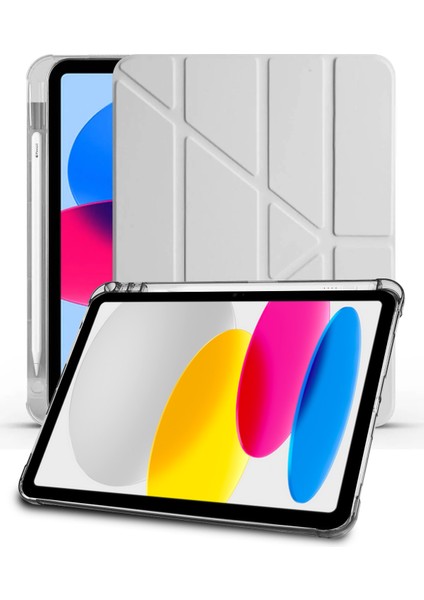 ​​Apple iPad 10. Nesil 2022 10.9” / 11. Nesil A16 2025 11” Uyumlu Kalem Bölmeli Uyku Modlu Akıllı Kılıf
