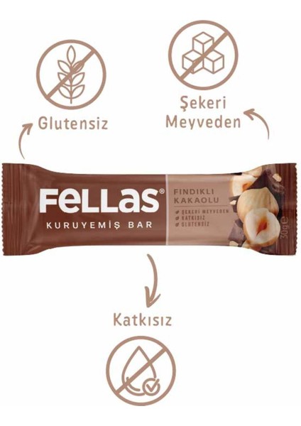 Kuruyemiş Bar Karışık Paket 30 g x 12 Adet (4 Çeşit) indirimleri
