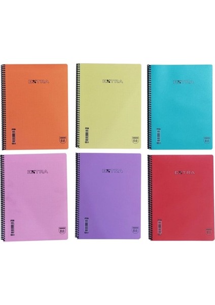 U-Deep A4 Spiralli Defter Pp. Kapak 60 Yaprak Kareli 12 Adet