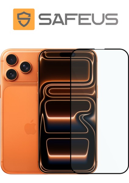 iPhone 17 Pro Max 9h+ Tam Kaplayan Parmak Izi Bırakmayan Safir Ekran Koruyucu Cam