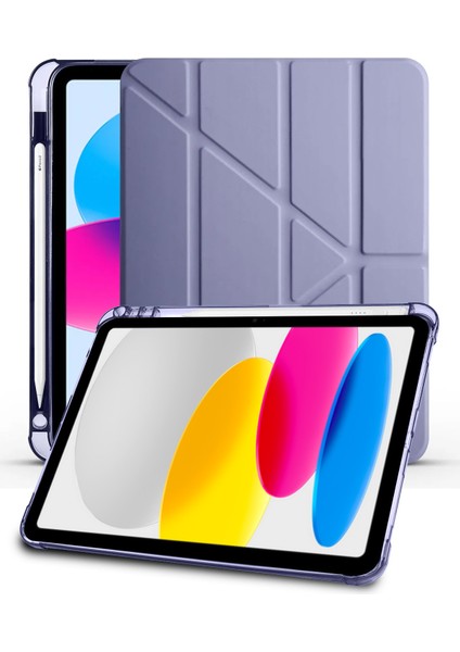 iPad 10. Nesil 2022 10.9” / 11. Nesil A16 2025 11” Uyumlu Kalem Bölmeli Uyku Modlu Akıllı Kılıf