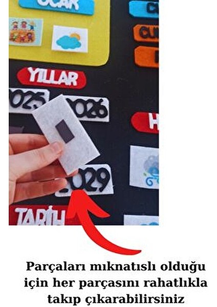 Etkileşimli Mıknatıslı Keçe Çocuk Takvimi Ilkokul Okul Öncesi Sınıf Panosu 1.sınıf 2. Sınıf indirimleri