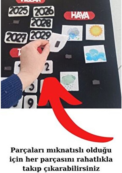 Etkileşimli Mıknatıslı Keçe Çocuk Takvimi Ilkokul Okul Öncesi Sınıf Panosu 1.sınıf 2. Sınıf