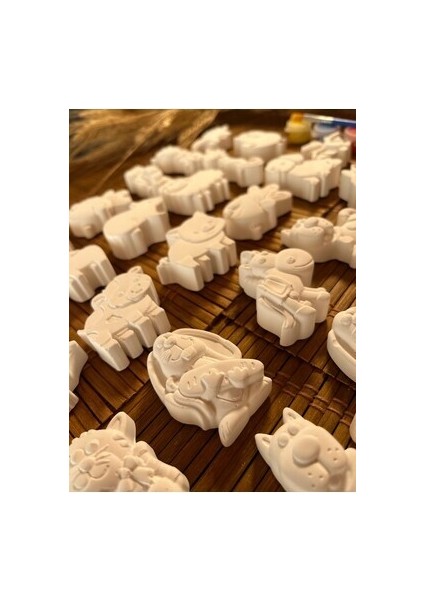 Taş Boyama Seti 36 Adet Hayvan Figürü modelleri