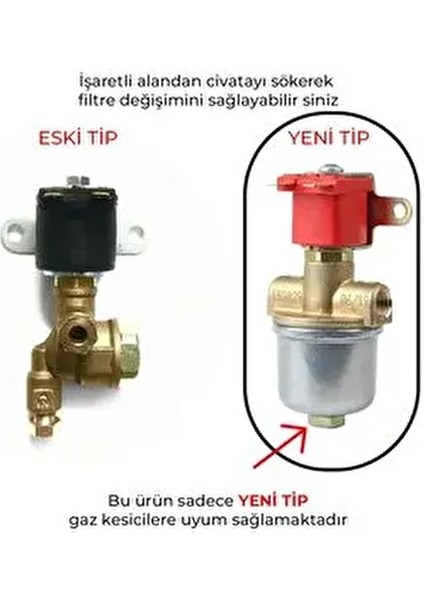 Gaz Kesici Filtre (Yeni Tip Içindir Dikkat )Atiker Gaz Kesici Iç Filtresi 1 Adet modelleri