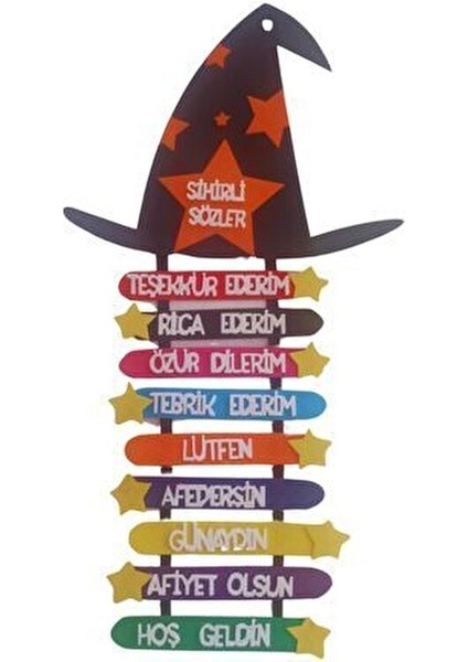 Sihirli Sözler Nezaket Ifadeleri Keçe Sınıf Panosu Ilkokul Okul Öncesi Sınıf Panosu 1.sınıf 2. Sınıf
