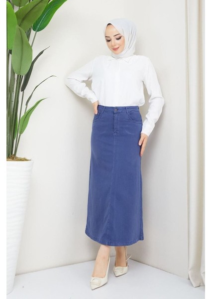 Ara Boy Likralı Gabardin Etek Antik Lacivert modelleri